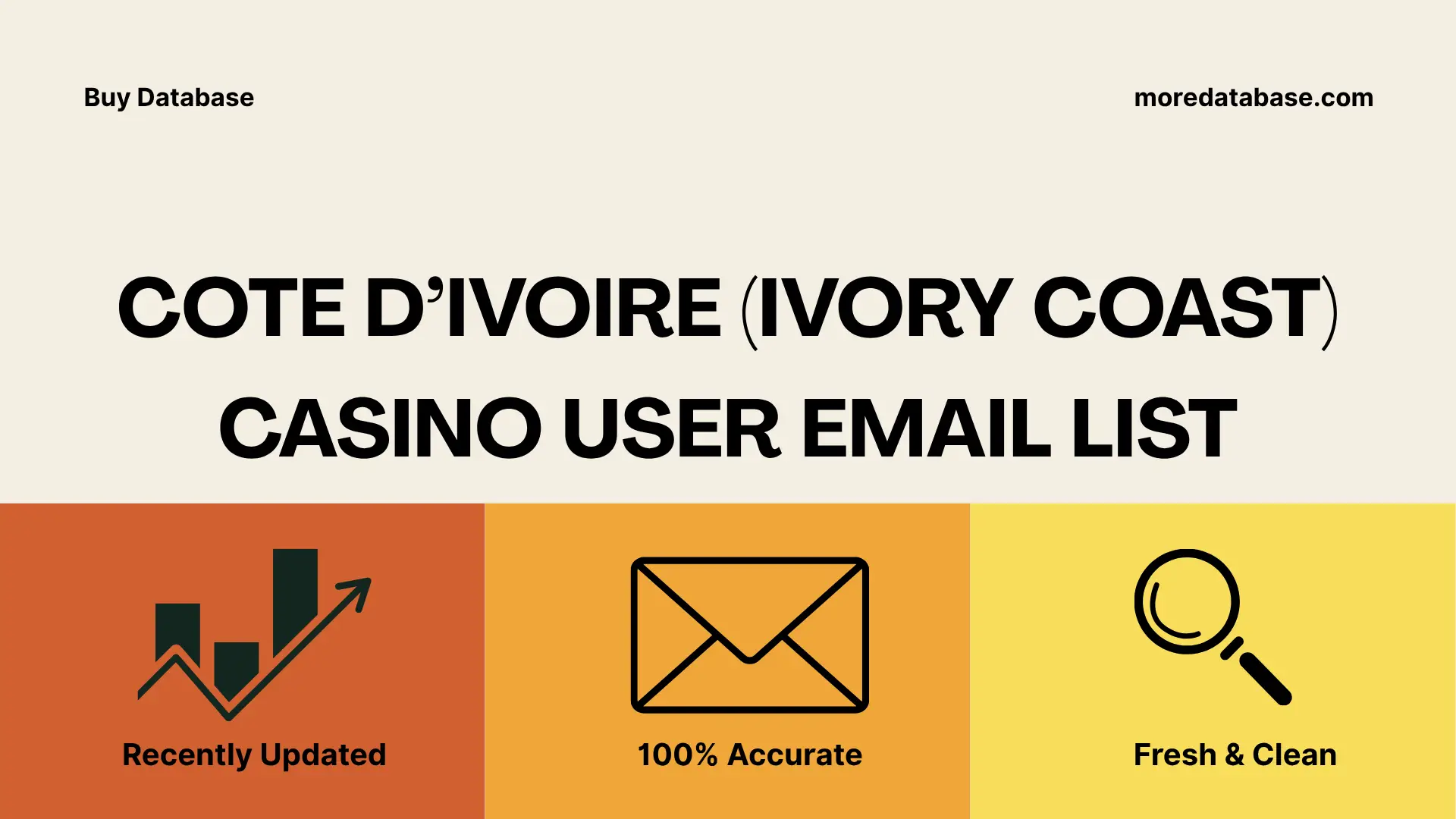 Cote d’Ivoire (Ivory Coast) Casino User Email List